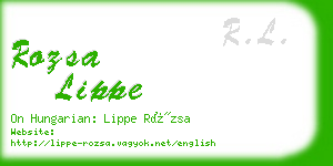 rozsa lippe business card